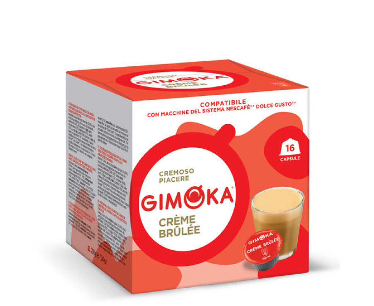 GIMOKA Creme Brulee – капсули Dolce Gusto 16 бр. | Nescafe Dolce Gusto съвместими | Coffee Capsules |