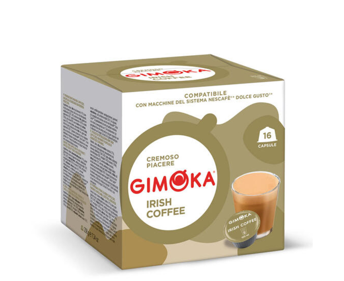 GIMOKA Irish Coffee – капсули Dolce Gusto 16 бр. | Gimoka за Dolce Gusto | Nescafe Dolce Gusto съвместими |