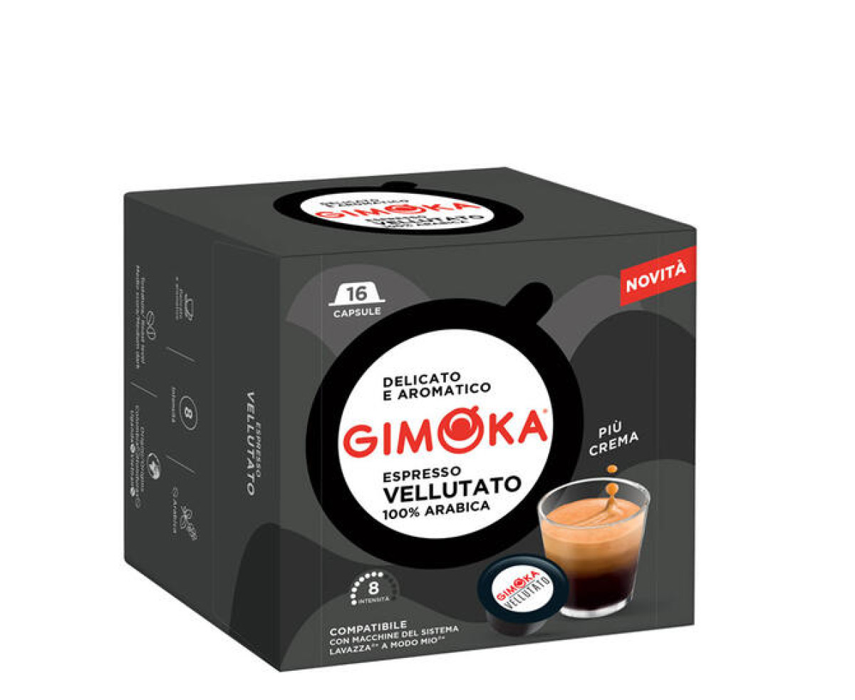 GIMOKA Vellutato – капсули "A Modo Mio“ 16 бр. | Lavazza A Modo Mio | Coffee Capsules |