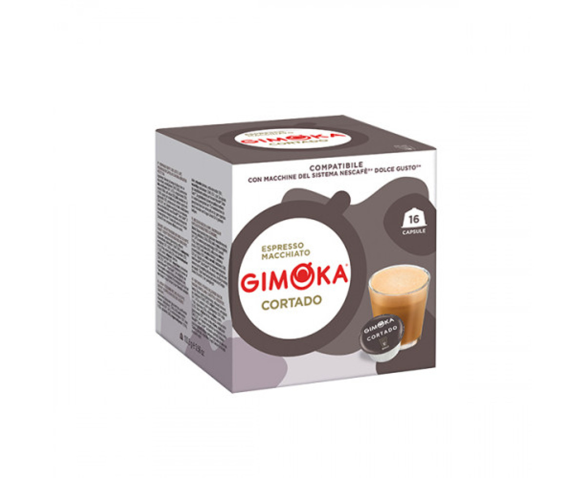 GIMOKA Cortado – капсули Dolce Gusto 16 бр. | Nescafe Dolce Gusto съвместими | Кафе капсули |