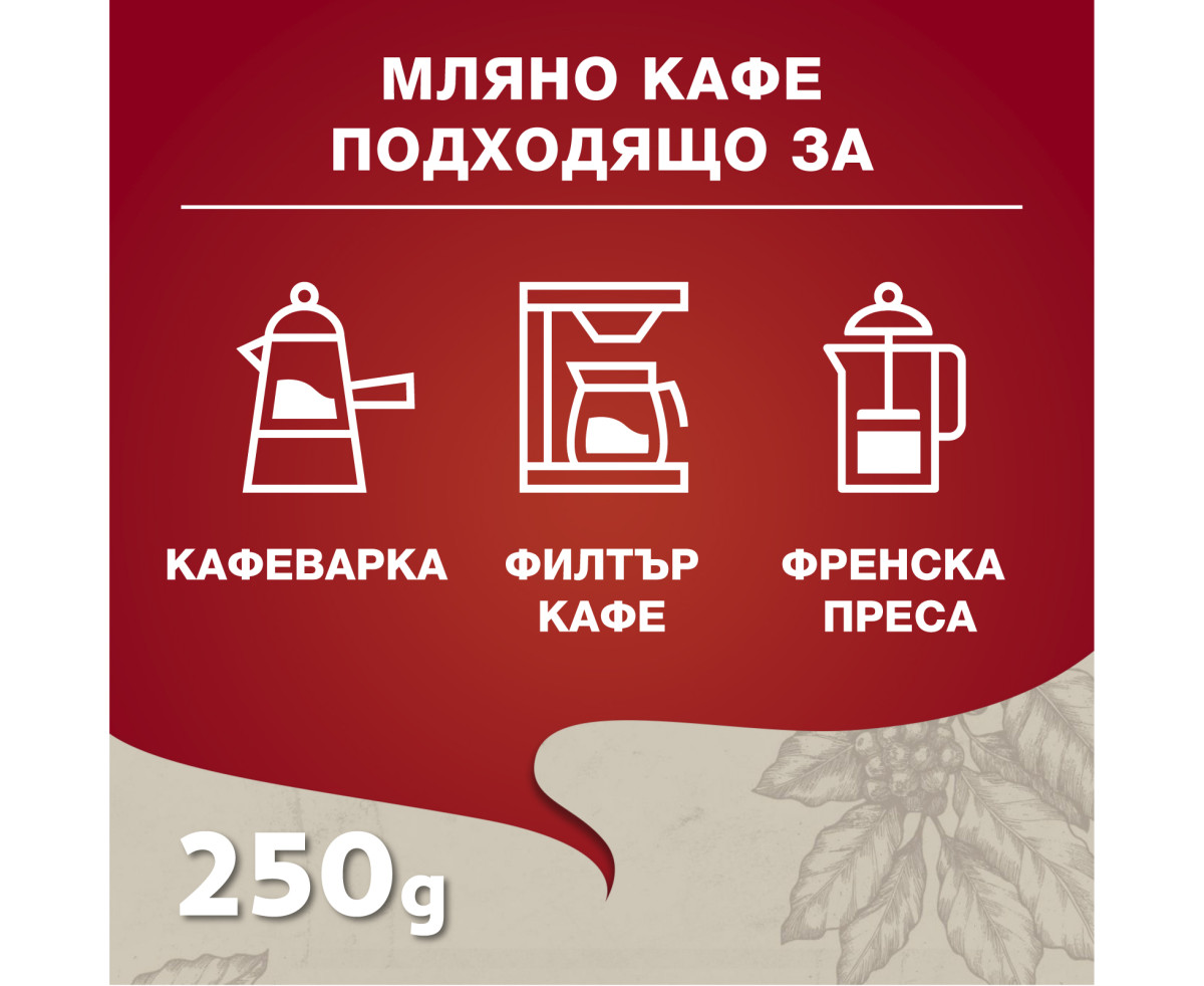 Lavazza Qualita Rossa мляно кафе 250гр метална кутия