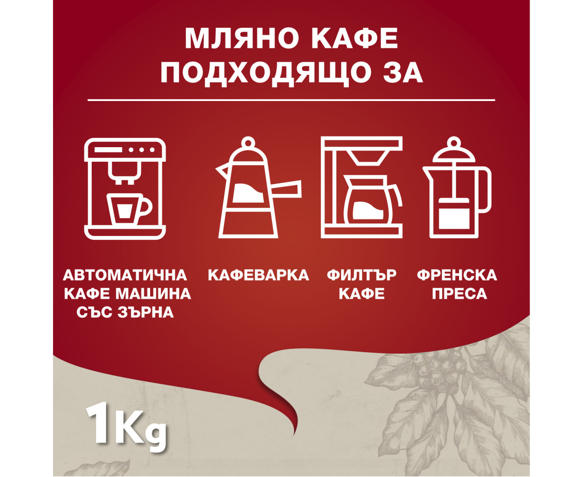 Lavazza Qualita Rossa 1кг кафе на зърна