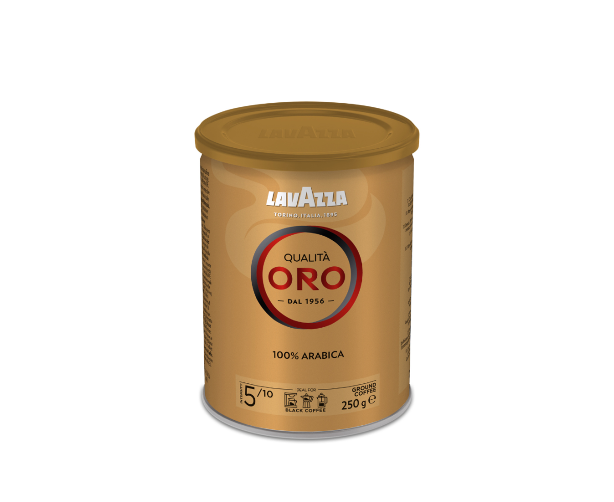 Lavazza Qualita Oro мляно кафе 250 гр. в метална кутия