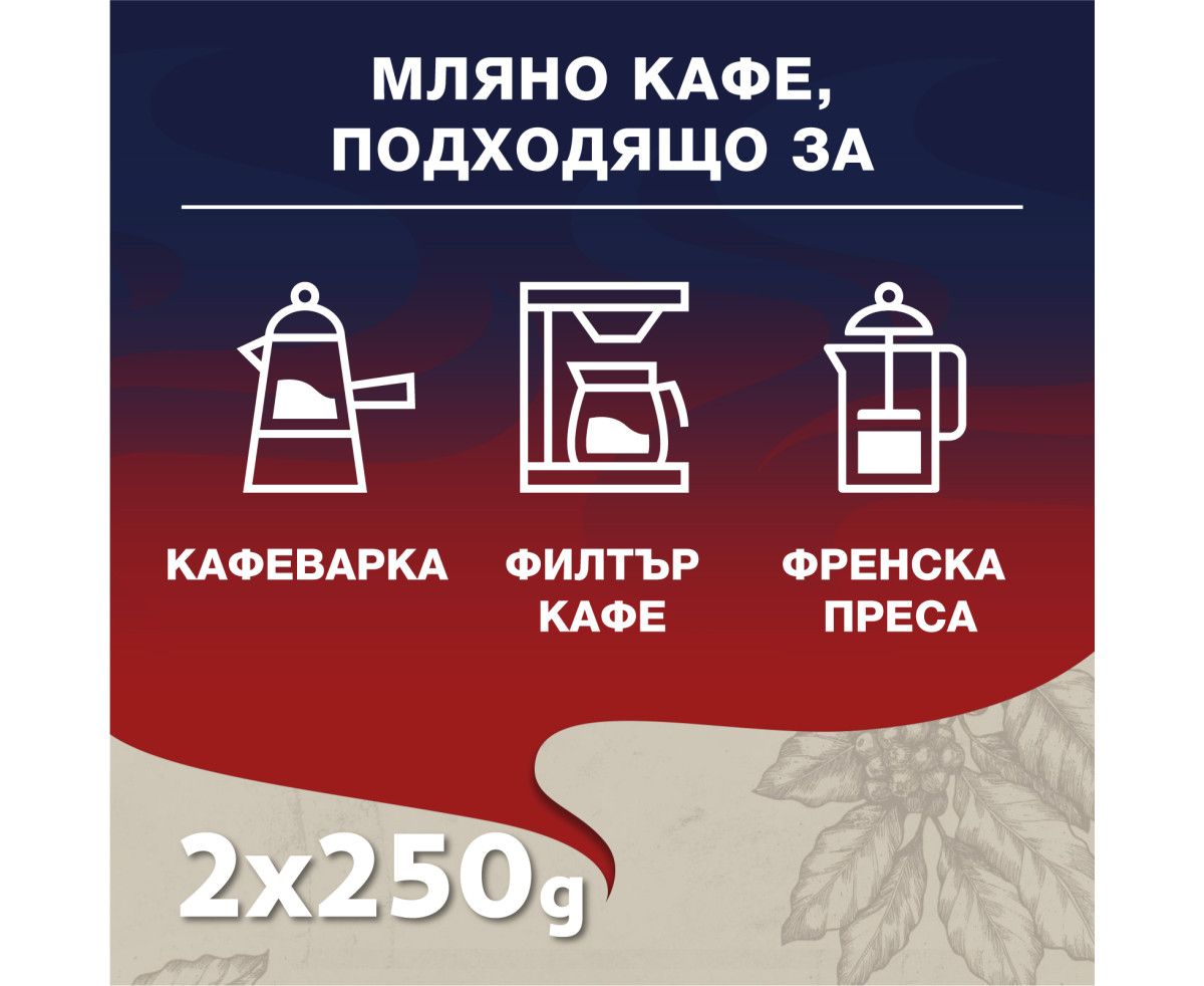 Lavazza Crema e Gusto мляно кафе 2x250гр