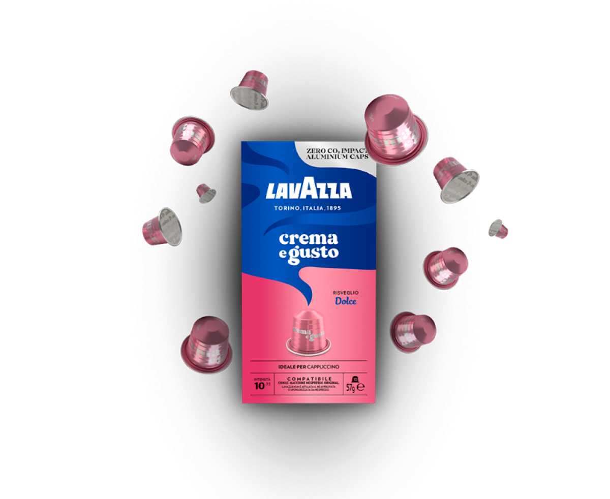 Lavazza Crema e Gusto Dolce Nespresso съвместими капсули 10бр Lavazza Crema e Gusto Dolce Nespresso съвместими капсули 10бр