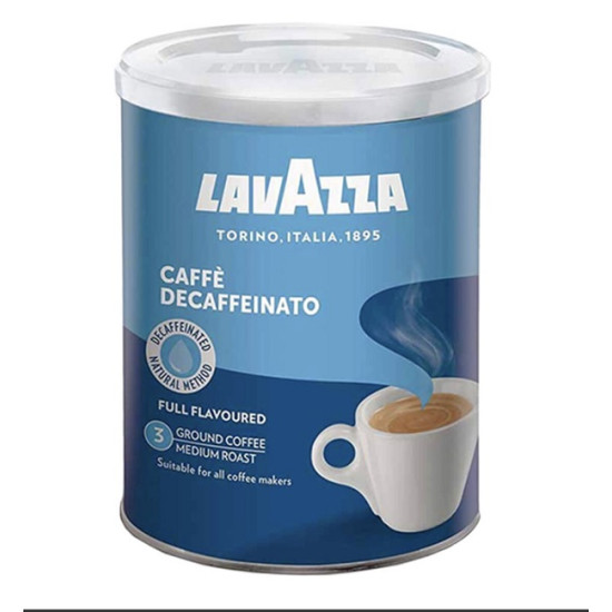 Lavazza Decaffeinato мляно кафе 250гр метална кутия
