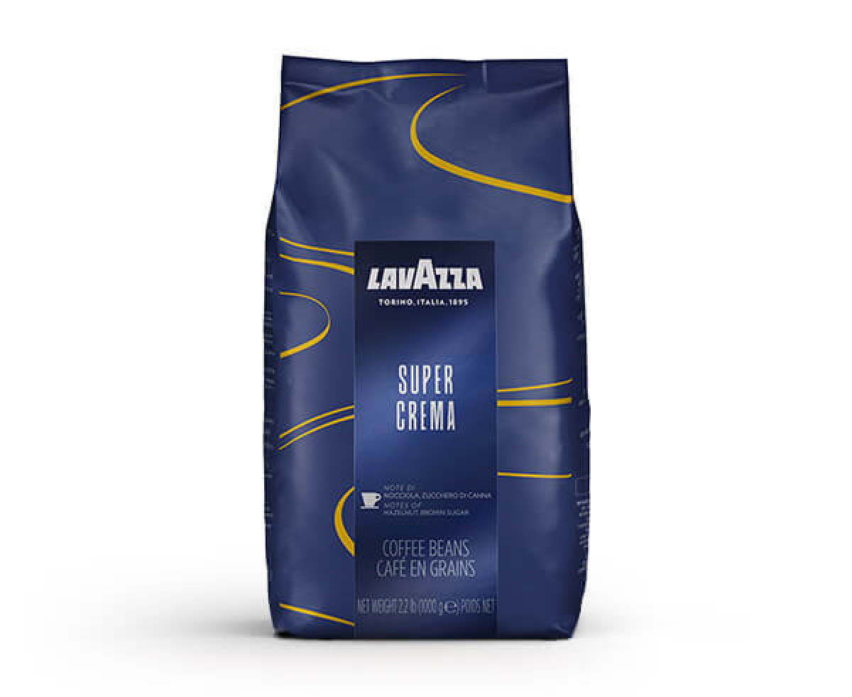 Lavazza Super Crema Espresso - 1 кг. Кафе на Зърна
