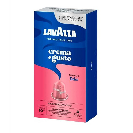 Lavazza Crema e Gusto Dolce Nespresso съвместими капсули 10бр