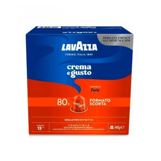 Lavazza Crema e Gusto Forte Nespresso съвместими капсули 80бр