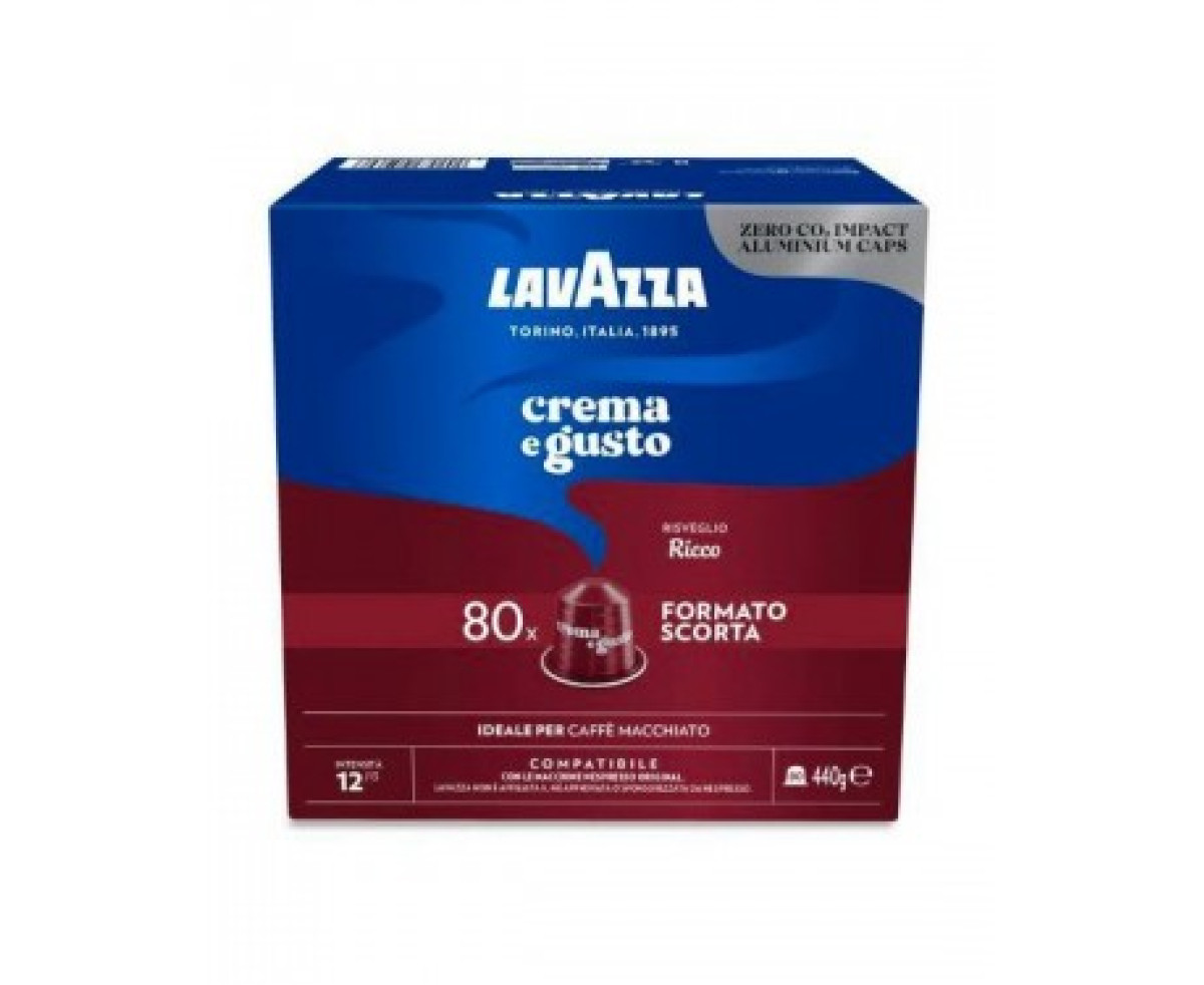 Lavazza Crema e Gusto Ricco Nespresso съвместими капсули 80бр| Виж всички Lavazza Crema e Gusto Ricco Nespresso съвместими капсули 80бр| Виж всички | Nespresso съвместими |