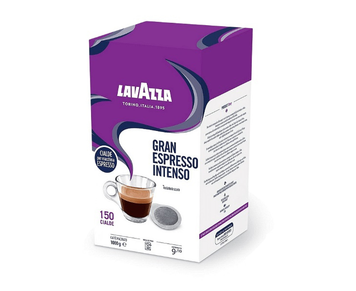 Lavazza Gran Espresso Intenso - 150 бр в кутия, e.s.e. падове Lavazza Gran Espresso Intenso - 150 бр в кутия, e.s.e. падове