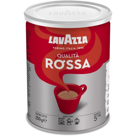 Lavazza Qualita Rossa мляно кафе 250гр метална кутия