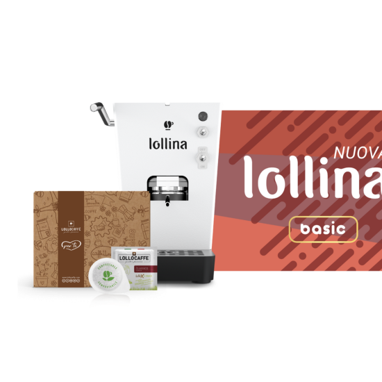LOLLINA+ BIANCO coffee pods machine + 40 Cialde