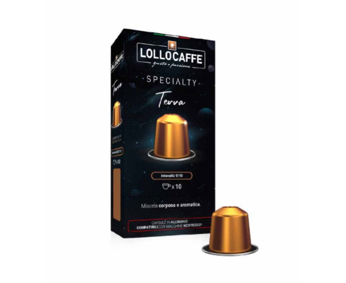 LolloCaffe Terra Nespresso съвместими капсули 10бр LolloCaffe Terra Nespresso съвместими капсули 10бр