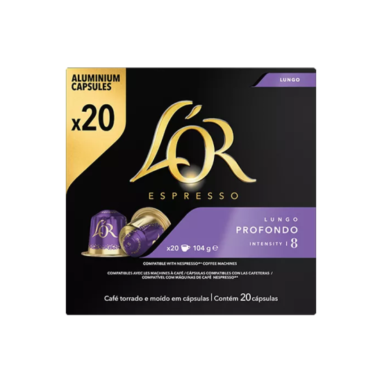  L'Or Lungo Profondo Nespresso съвместими капсули 20бр