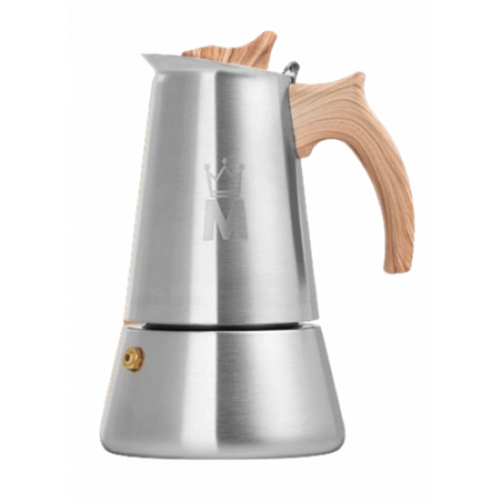 Кафеварка Madamin, Moka Pot, 4 чаши, Кафява дръжка