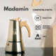 Кафеварка Madamin, Moka Pot, 4 чаши, Кафява дръжка | Кафеварки | Кафемашини |