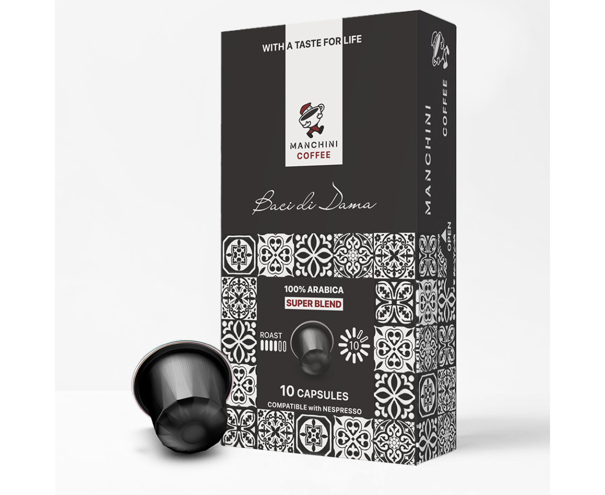 Manchini Baci di Dama - 10бр Nespresso съвместими капсули | Nespresso compatible coffee capsules | Coffee Capsules |
