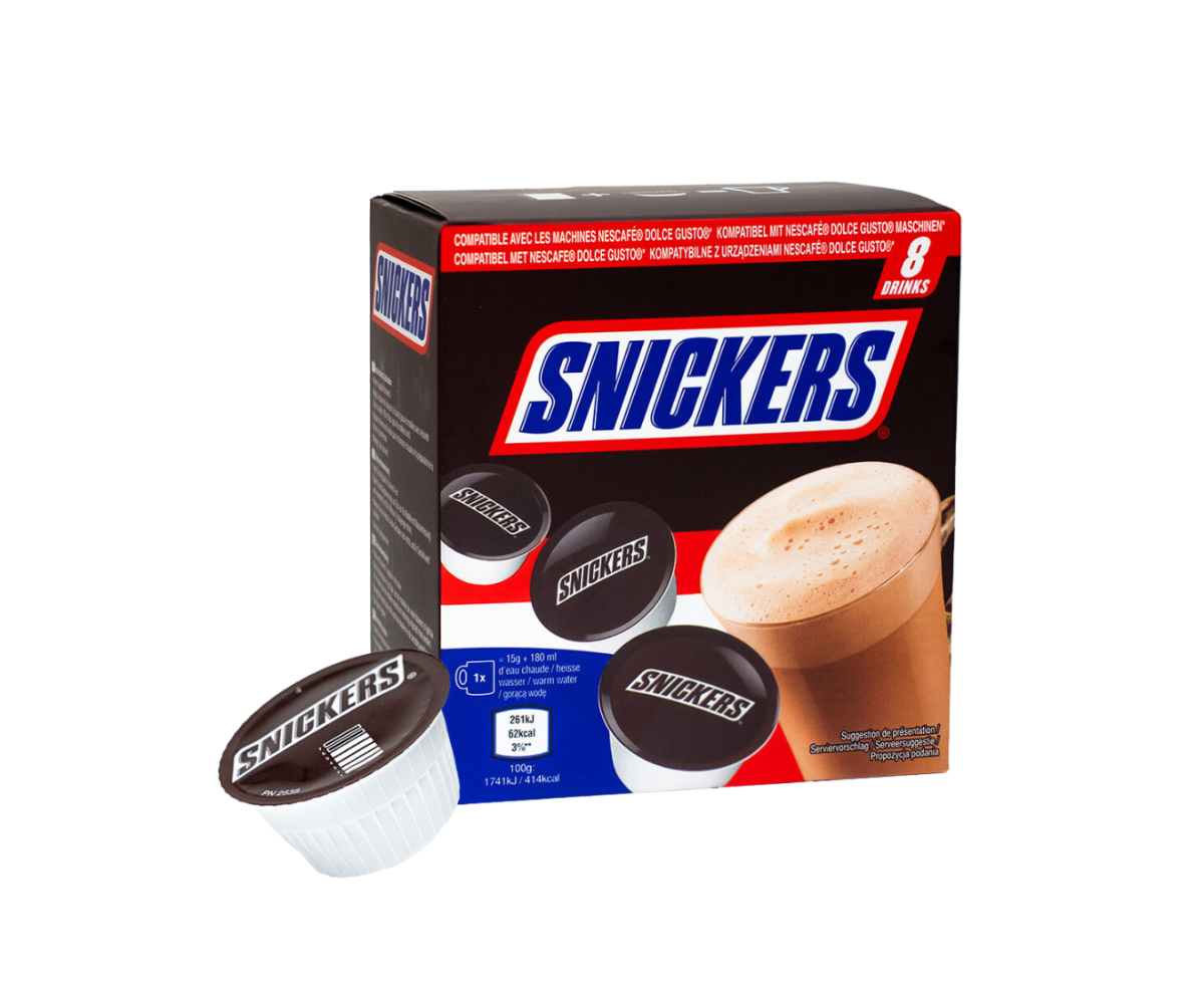 Snickers капсули топъл шоколад за Dolce Gusto 8бр | Mars | Шоколад и сладки |
