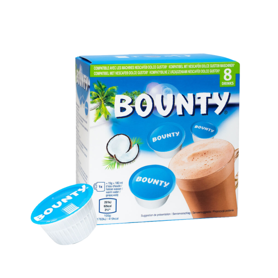 Bounty капсули топъл шоколад за Dolce Gusto 8бр