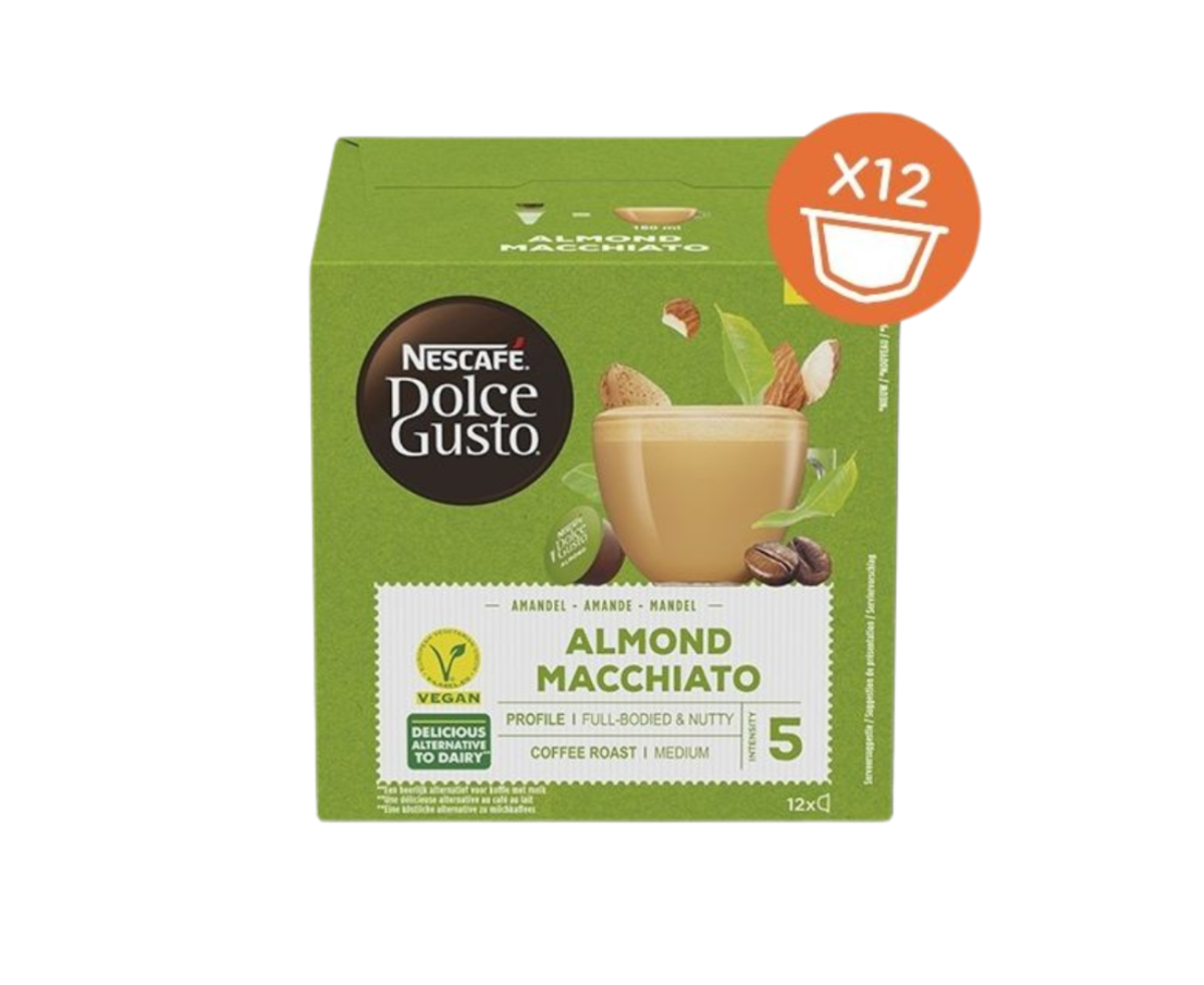 Dolce Gusto Almond Macchiato (Веган) - 12бр. капсули | Nescafe Dolce Gusto 16 бр | Nescafe Dolce Gusto |