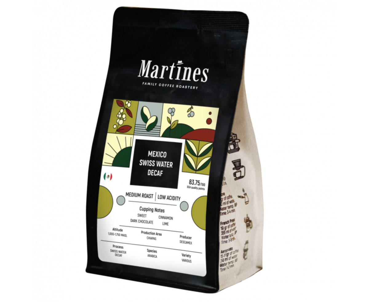 Martines Специално кафе Mexico Swiss Water Decaf 250гр | Coffee beans | Coffee |