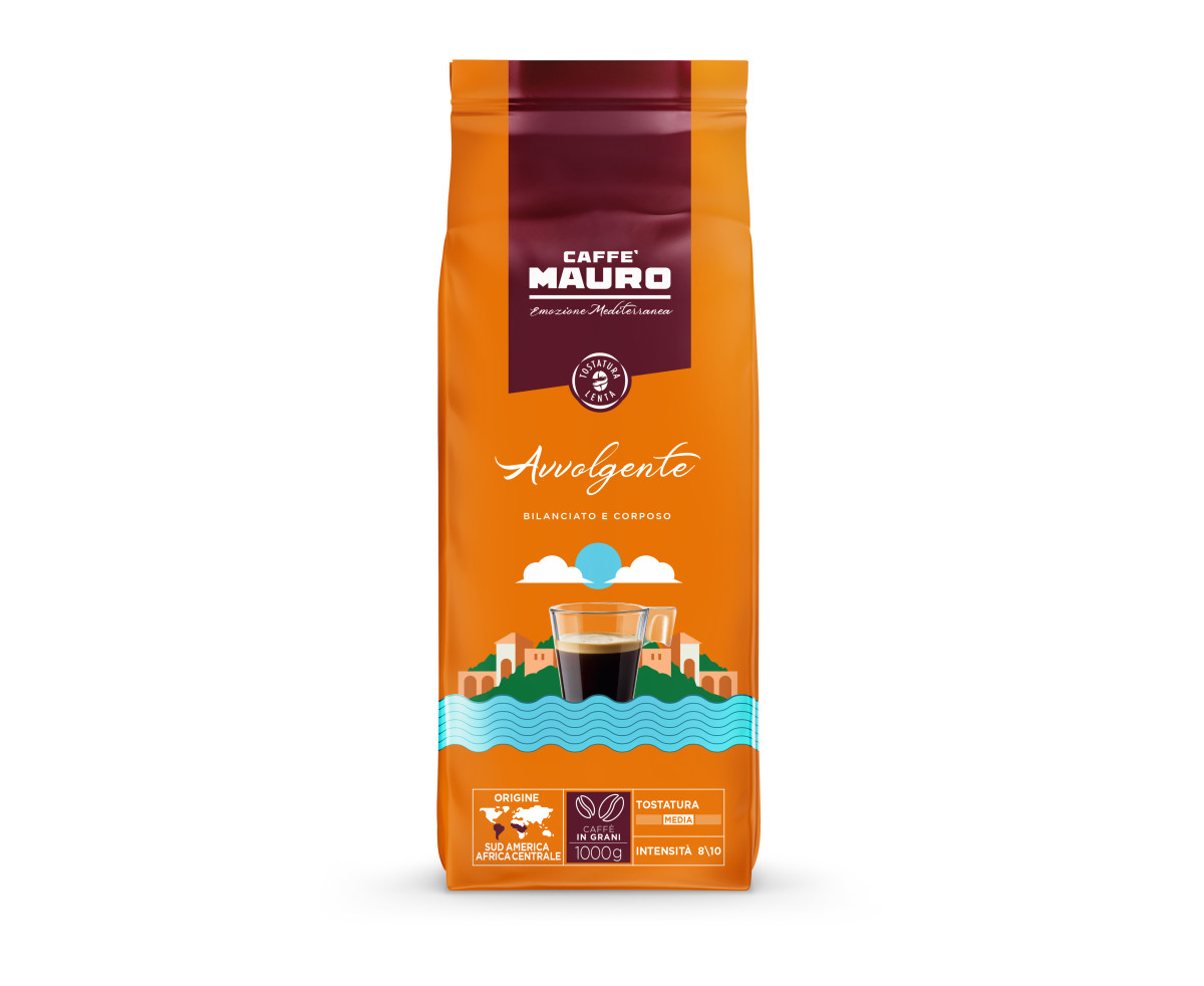 Caffe Mauro Avvolgente 1кг кафе на зърна