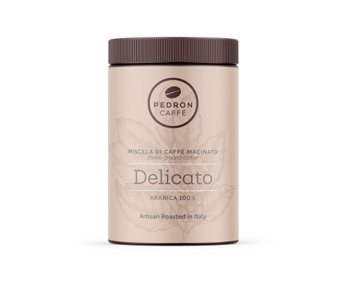 Pedron Caffè Delicato 250гр мляно кафе в метална кутия