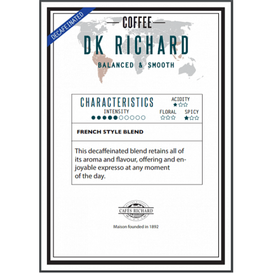 Cafés Richard DK Richard - безкофеиново кафе на зърна 500 гр