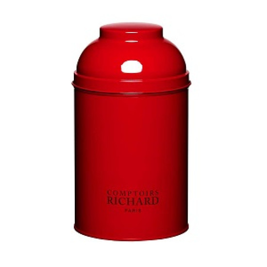 Червена метална кутия за чай Cafes Richard