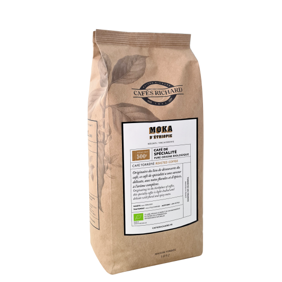 Cafés Richard Moka D'Ethiopie кафе на зърна 500 гр.