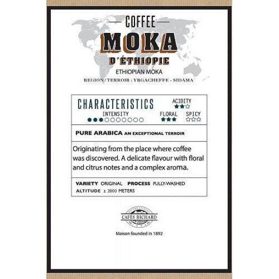 Cafes Richard Moka Ethiopie кафе на зърна 250гр