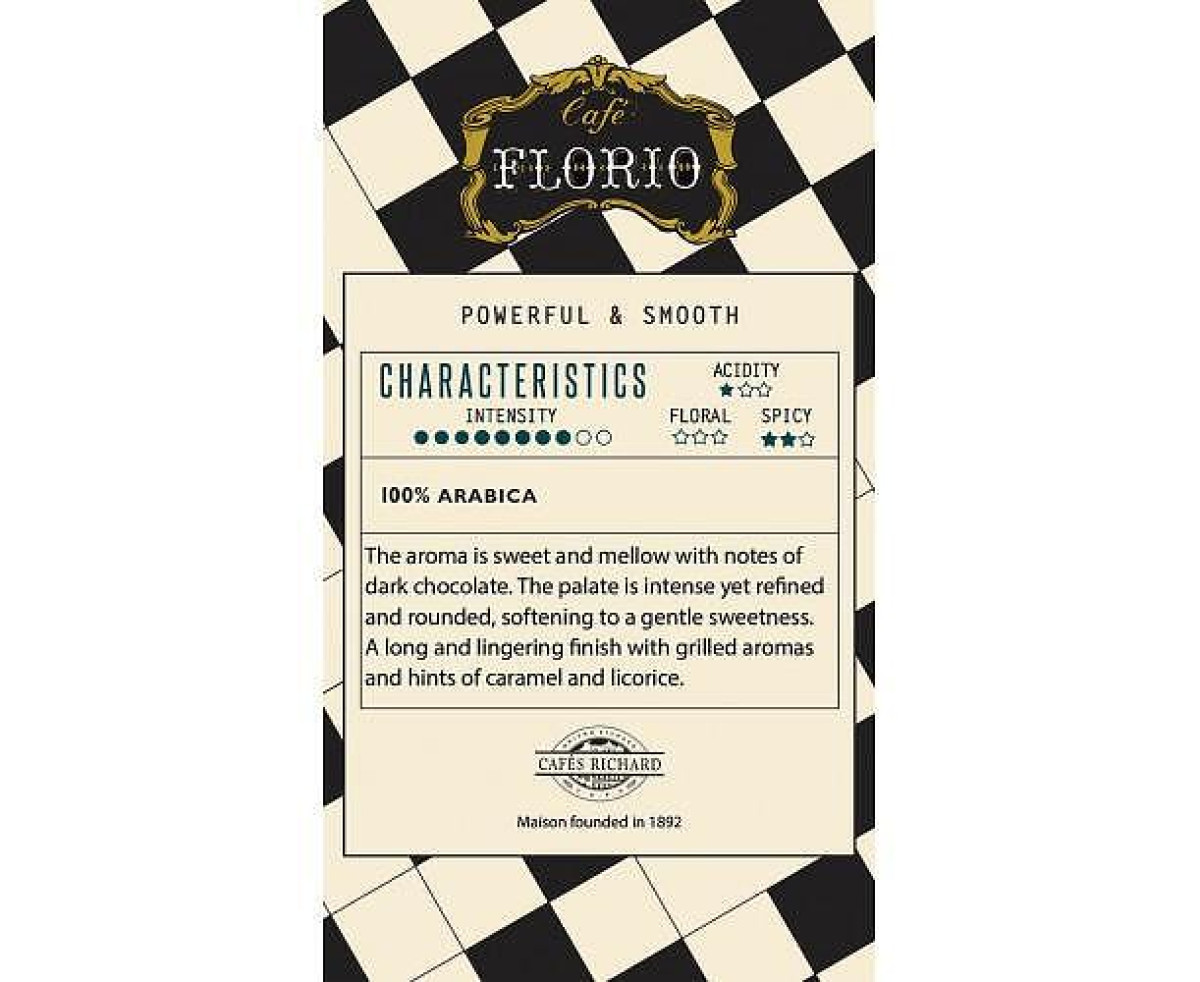 Cafes Richard Florio кафе на зърна 250гр Cafes Richard Florio кафе на зърна 250гр