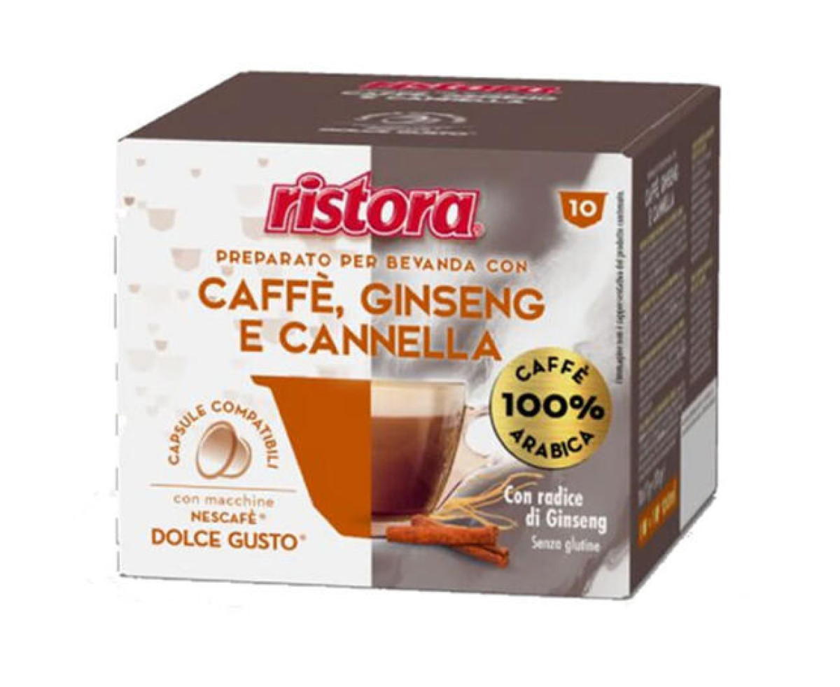 RISTORA Caffe, ginseng e cannella – капсули "Dolce Gusto" 10 бр.