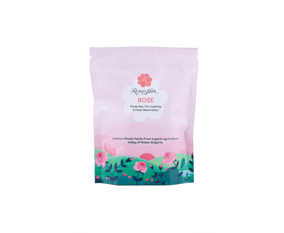 Rosey's Mark Роза насипен чай, за готвене и декорация на храна 30 гр