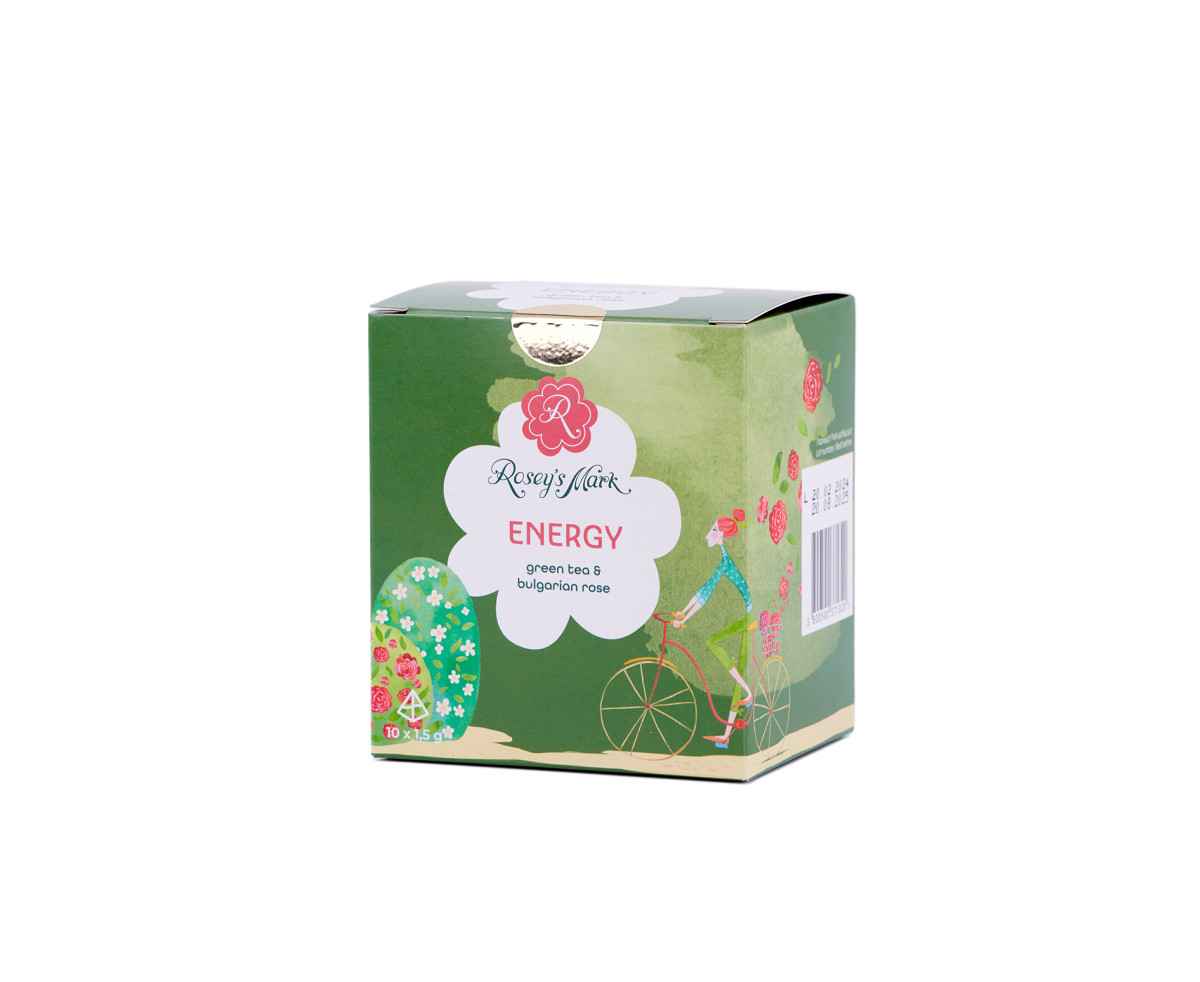 Rosey's Mark Чай Роза и Зелен чай  Energy 10 бр