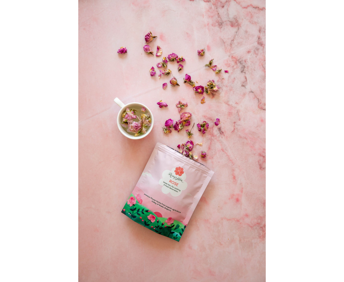 Rosey's Mark Роза насипен чай, за готвене и декорация на храна 30 гр