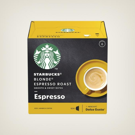 Starbucks Blonde Espresso Roast капсули за Dolce Gusto кафемашина 12 капсули