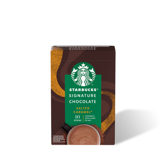 Starbucks горещ шоколад с вкус на карамел 10 броя