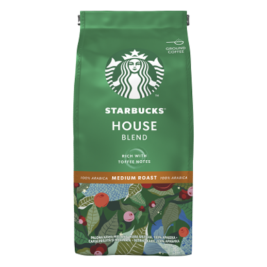 Starbucks House Blend мляно кафе пакет 200гр