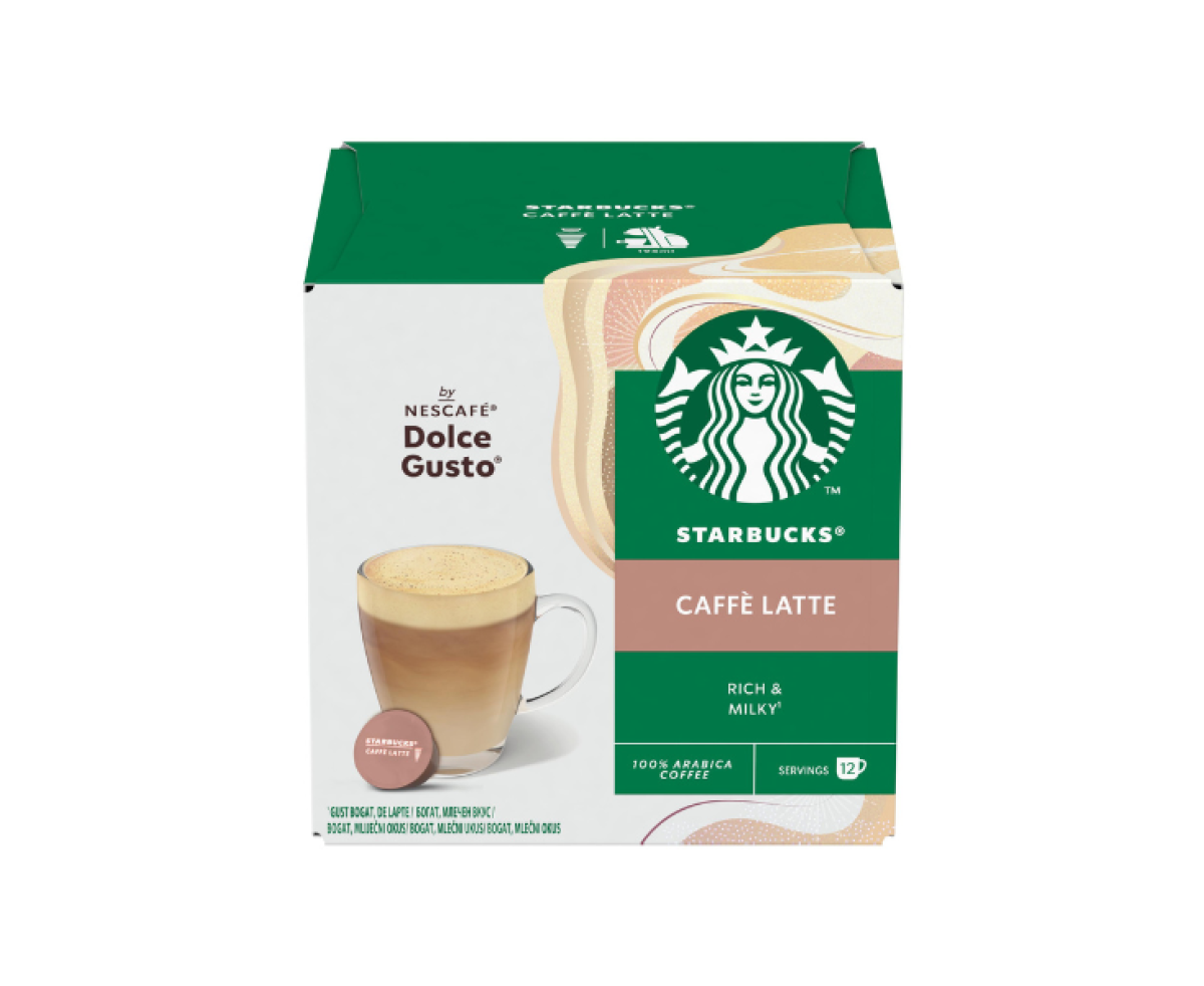 Starbucks Caffe Latte капсули за Dolce Gusto кафемашина 12 капсули/напитки