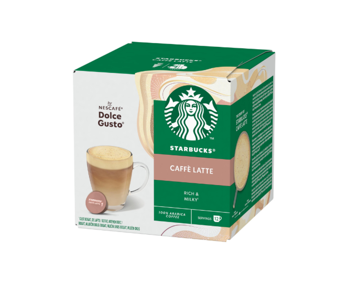 Starbucks Caffe Latte капсули за Dolce Gusto кафемашина 12 капсули/напитки