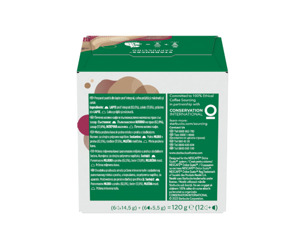 Starbucks Cappuccino капсули за Dolce Gusto кафемашина 12 капсули
