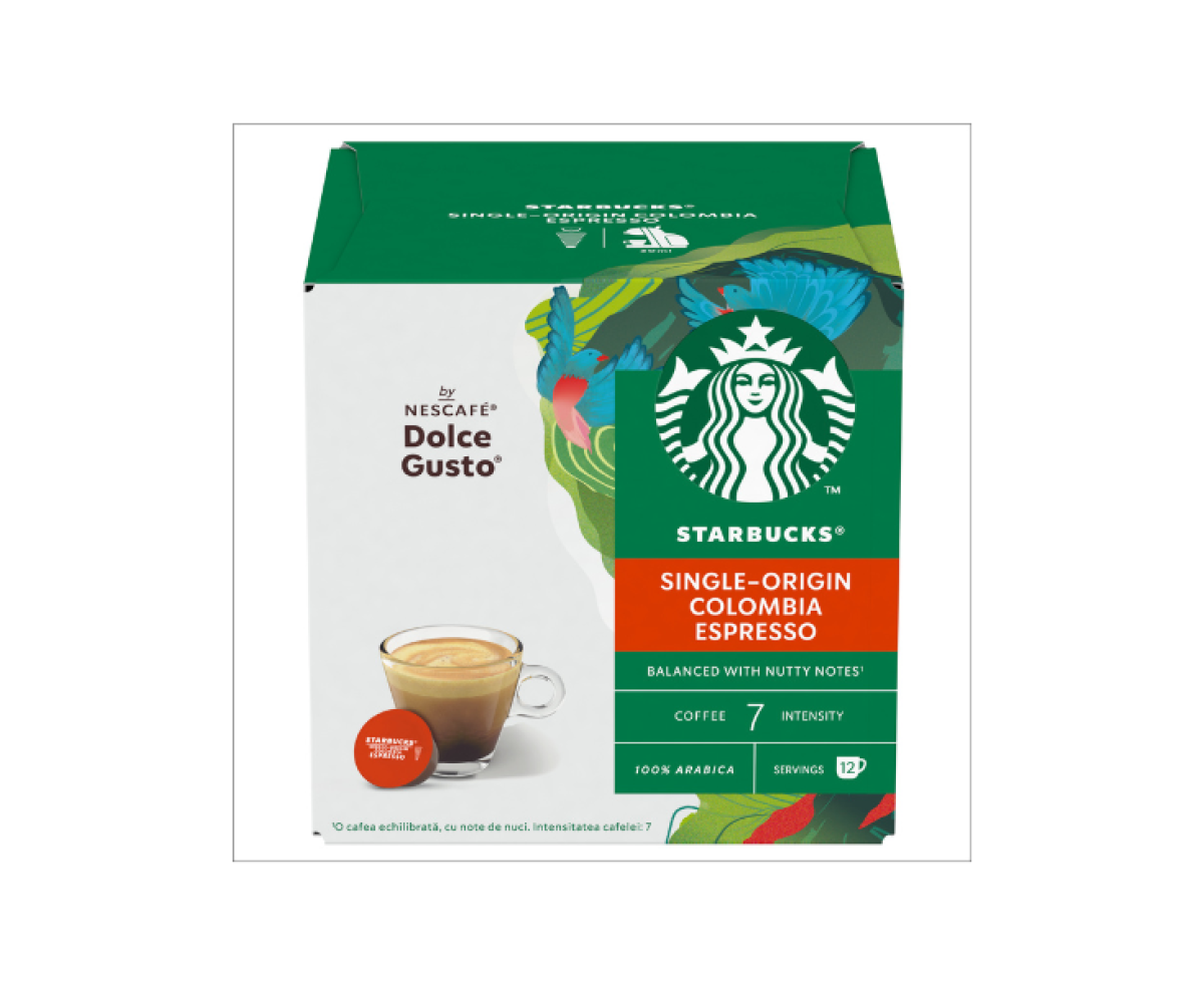 Starbucks Colombia Espresso капсули за Dolce Gusto кафемашина 12 капсули
