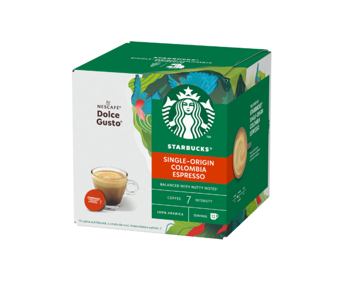 Starbucks Colombia Espresso капсули за Dolce Gusto кафемашина 12 капсули