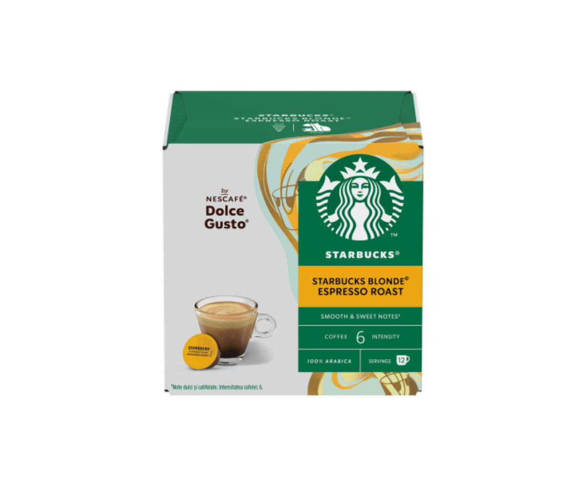 Starbucks Blonde Espresso Roast капсули за Dolce Gusto кафемашина 12 капсули