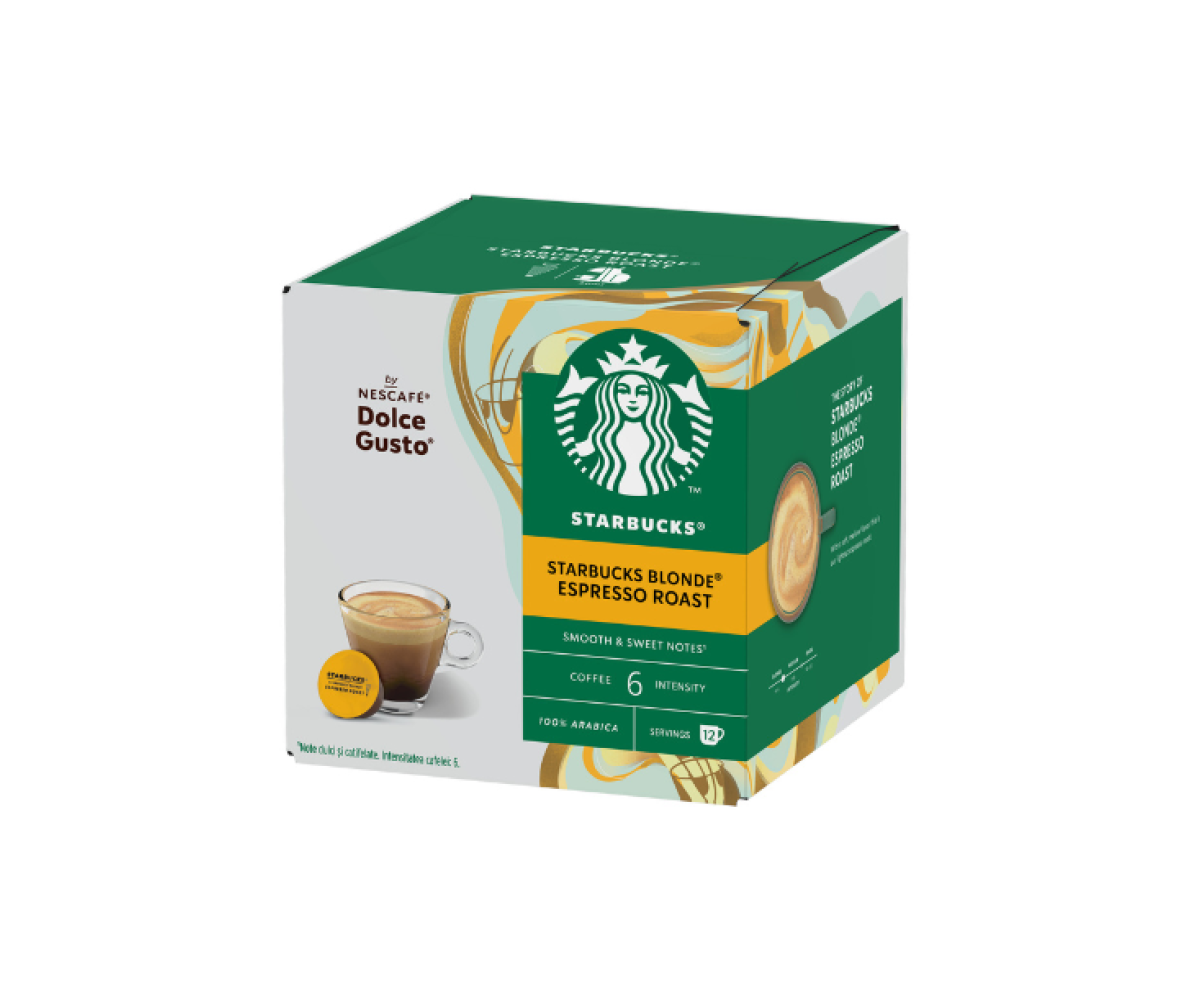 Starbucks Blonde Espresso Roast капсули за Dolce Gusto кафемашина 12 капсули