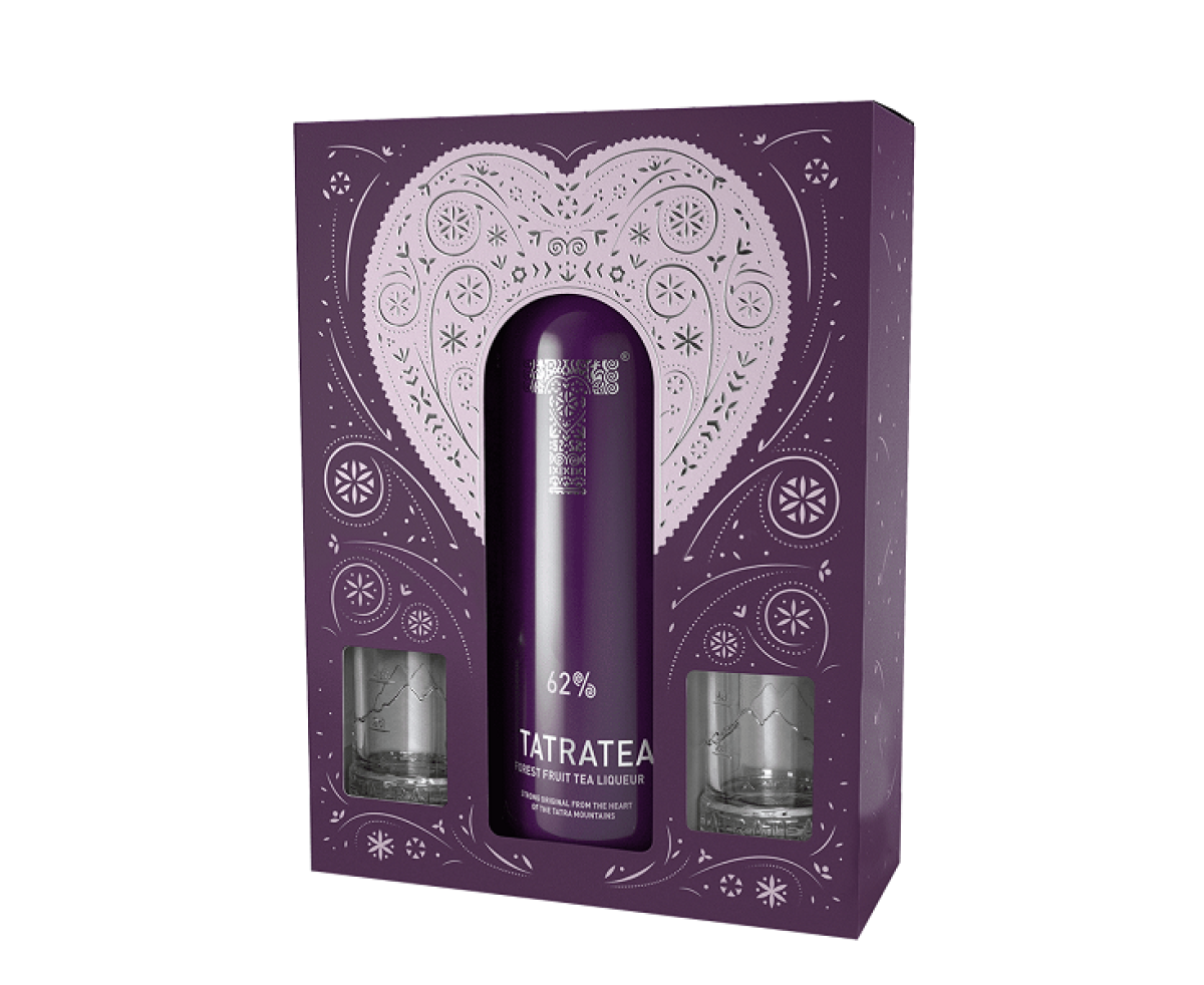 Gift Box Tatratea Forest Fruit 62% + чашки