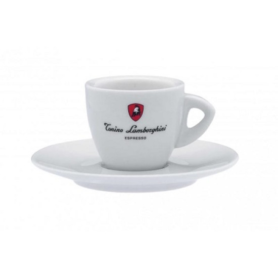 Tonino Lamborghini комплект порцеланови чаши за еспресо в бяло, 6бр