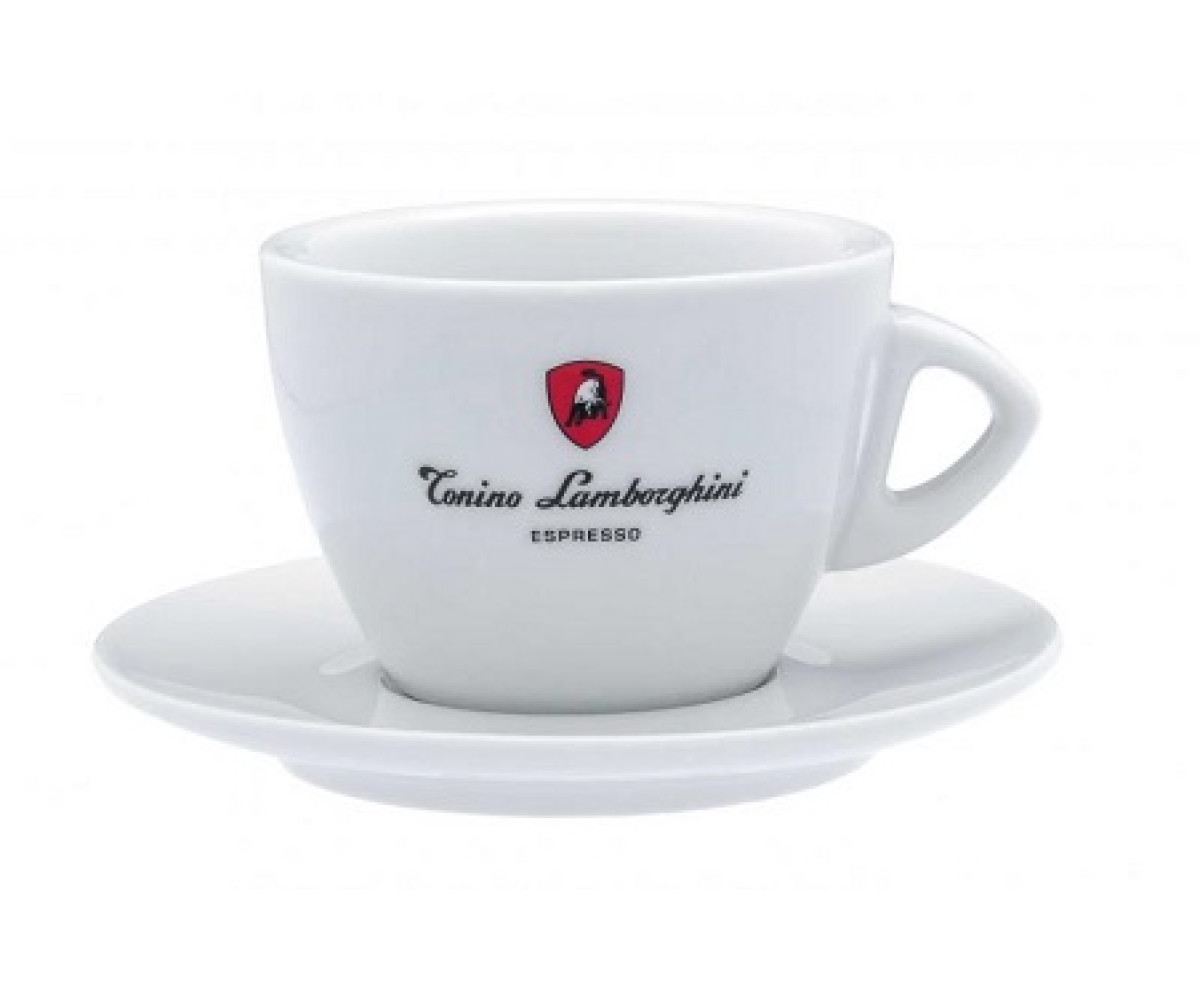 Tonino Lamborghini бял комплект порцеланови чаши за чай, 6бр